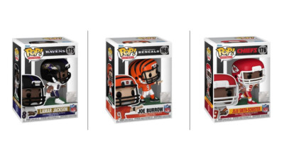 Funko POP! NFL - Joe Burrow, Juju Smith Schuster, Lamar Jackson NEU & OVP