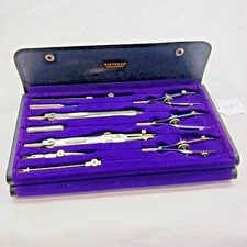 Drafting Tools, Vintage Nice DIETZGEN No. 1066 RC Complete Drafting Kit, Germany