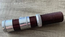 Vintage-Aluminium Dark Bronze Reel Clamp-3/4in bore 4 1/2 long unused VG+