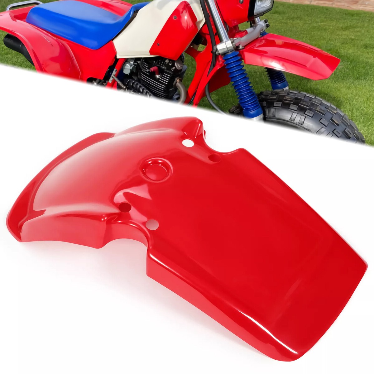 1983-1985 Honda ATC200X 3-Wheeler Durable Front Fender | Red | ABS