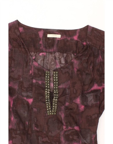 J. CREW Womens Abstract Pattern Blouse Top US 10 Large Brown CK70 - Picture 4 of 4
