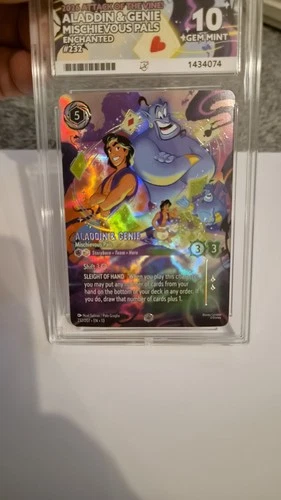 Disney Lorcana Tcg Attack Of The Vine Aladdin & Genie Mischievous Pals Ace 10