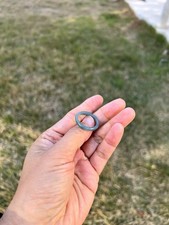 Thin Icy Green 100 Natural Grade A Jadeite Jade Band Ring US 9.25 B460 20