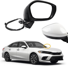 Passenger Right Side Mirror Compatible with 2022-2025 Honda Civic with Power Gla