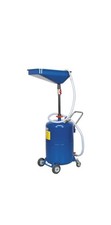 Sealey Oil Drainer Waste 65L Air Discharge Hose Drain Pan Fluid Transfer