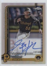 2025 Topps Chrome Rookie Auto Refractor /499 Grant Koch #RA-GKO Auto 1pr8