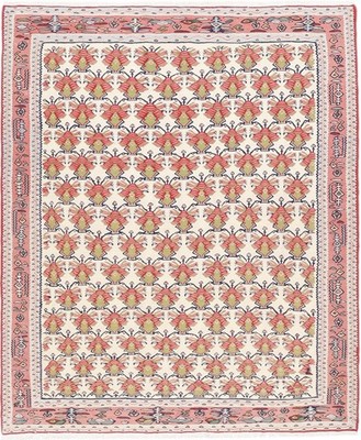 Kelim Senneh Teppich 190x227 cm handgewebt Wolle Persien Unikat Neu