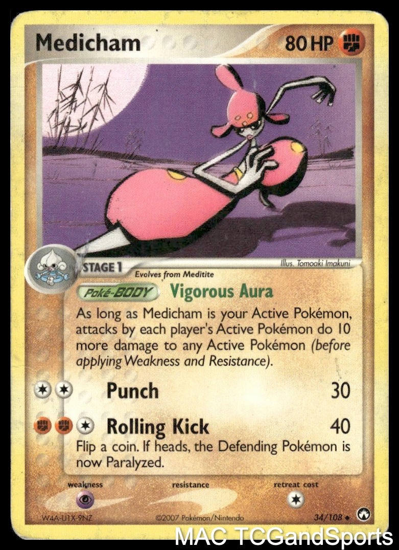 Medicham 34/108 Power Keepers Pokemon TCG HP