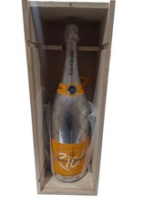 Empty Bottle Veuve Clicquot Rich French Jeroboam (3L) With Crate Box For Display