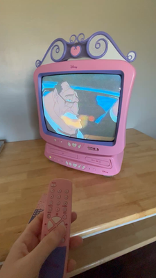 Disney ピンク CRTテレビ+DVDプレーヤー Disney Princess 19