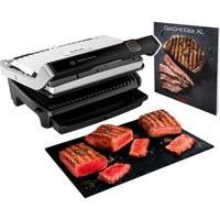 Tefal GC760D Optigrill Elite XL Kontaktgrill Edelstahl/Schwarz (2200 Watt)