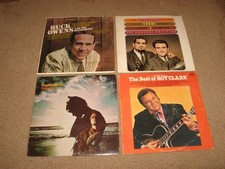 LOT of 4 LP COUNTRY Glen Campbell, Roy Clark, Buck Owens, Osborne Brothers