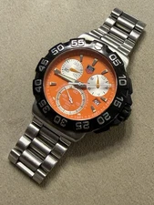 Tag Heuer Formula 1 Men's Watch Steel 41mm Orange Dial 200M CAH1113.BA0850