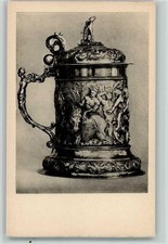 10531898 - Alter Histor. Bierkrug - Basler Deckelhumpen i. Silber - Arbeit des