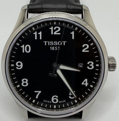 Tissot Gent XL Classic 42mm Black Dial Leather Men's Quartz Watch T1164101605700