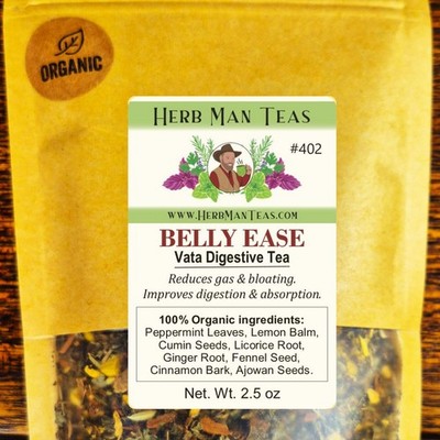 Digestive Tea #402 for Gas, Bloating, Weak Digestion by Master Herbalist