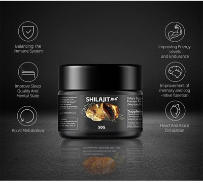 Original Shilajit/Shilajeet Resin 50gm Boost Strength & Stamina