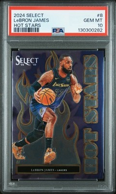 2024 PANINI SELECT HOT STARS #8 LEBRON JAMES PSA 10 | eBay