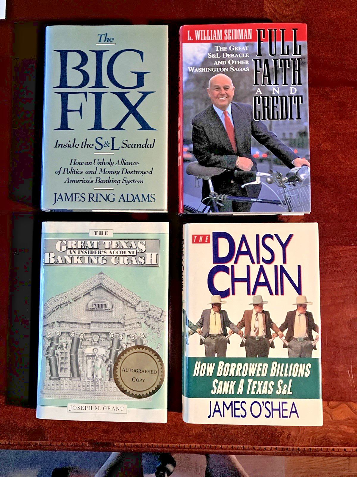 Texas Savings And Loan Crisis; Four Essential Hardback Books On The Crisis