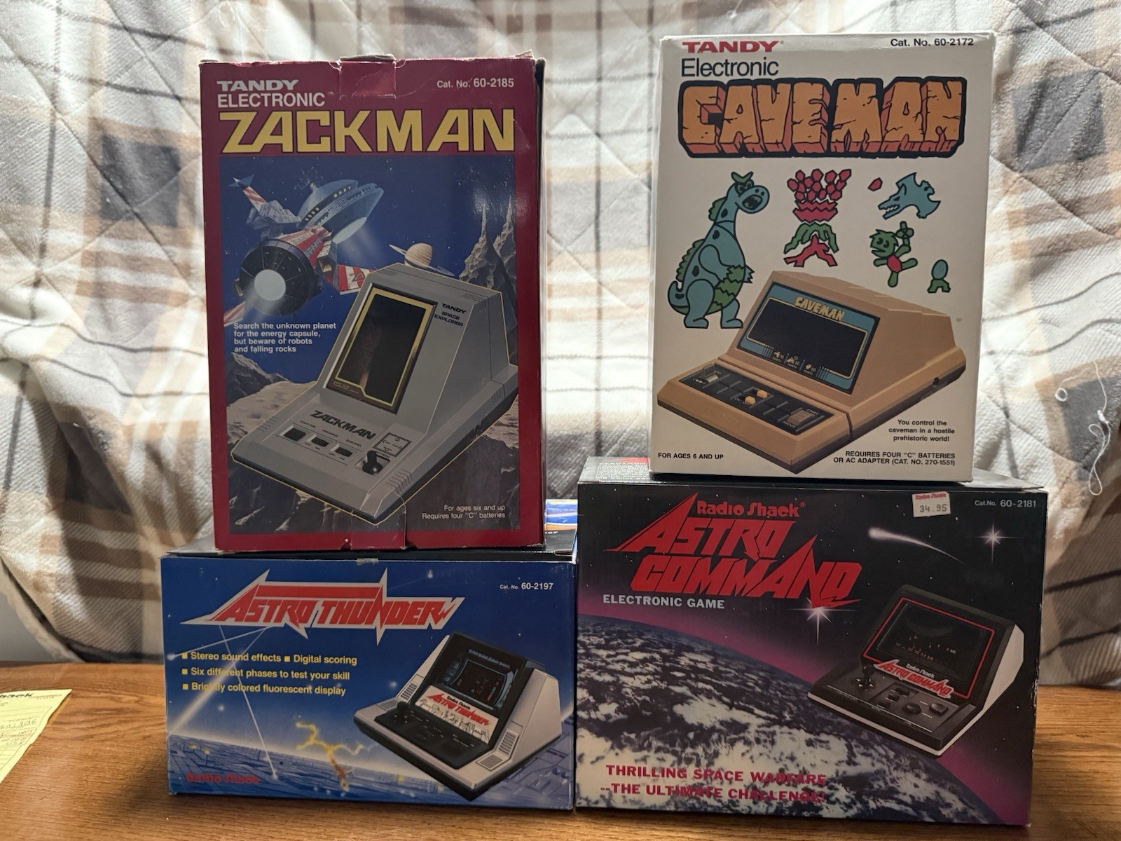 RadioShack Tandy Classic Arcade Games Caveman Astro Command Hackman Astro Thunder