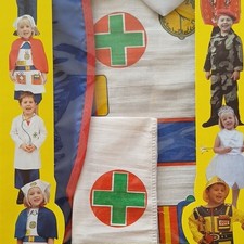 joblot x5 Let's Pretend Kids Doctor/Nurse Tabard Fancy Dress Outfit book week