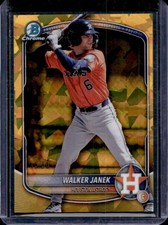 2025 Bowman Draft Sapphire Walker Janek Chrome Gold Refractor #/50 Astros