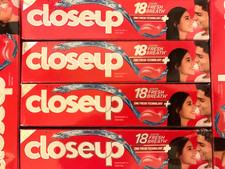 6x 80g Close Up Ever Fresh Red Hot Toothpaste. Closeup Zinc Fresh Technology 18h