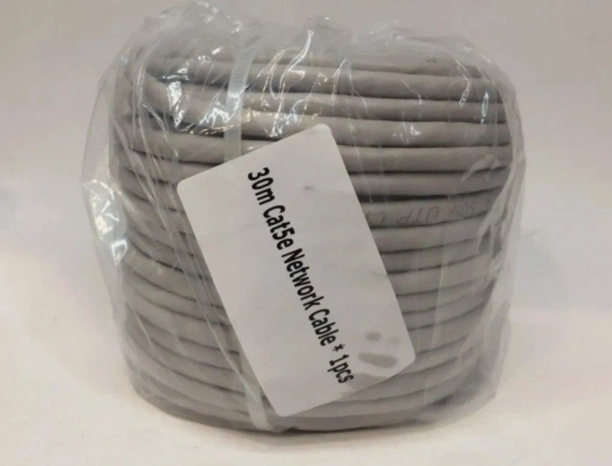 LOT 10X Lorex Cat5e Ethernet Network Cable GRAY 100ft (30m)  NEW SEALED