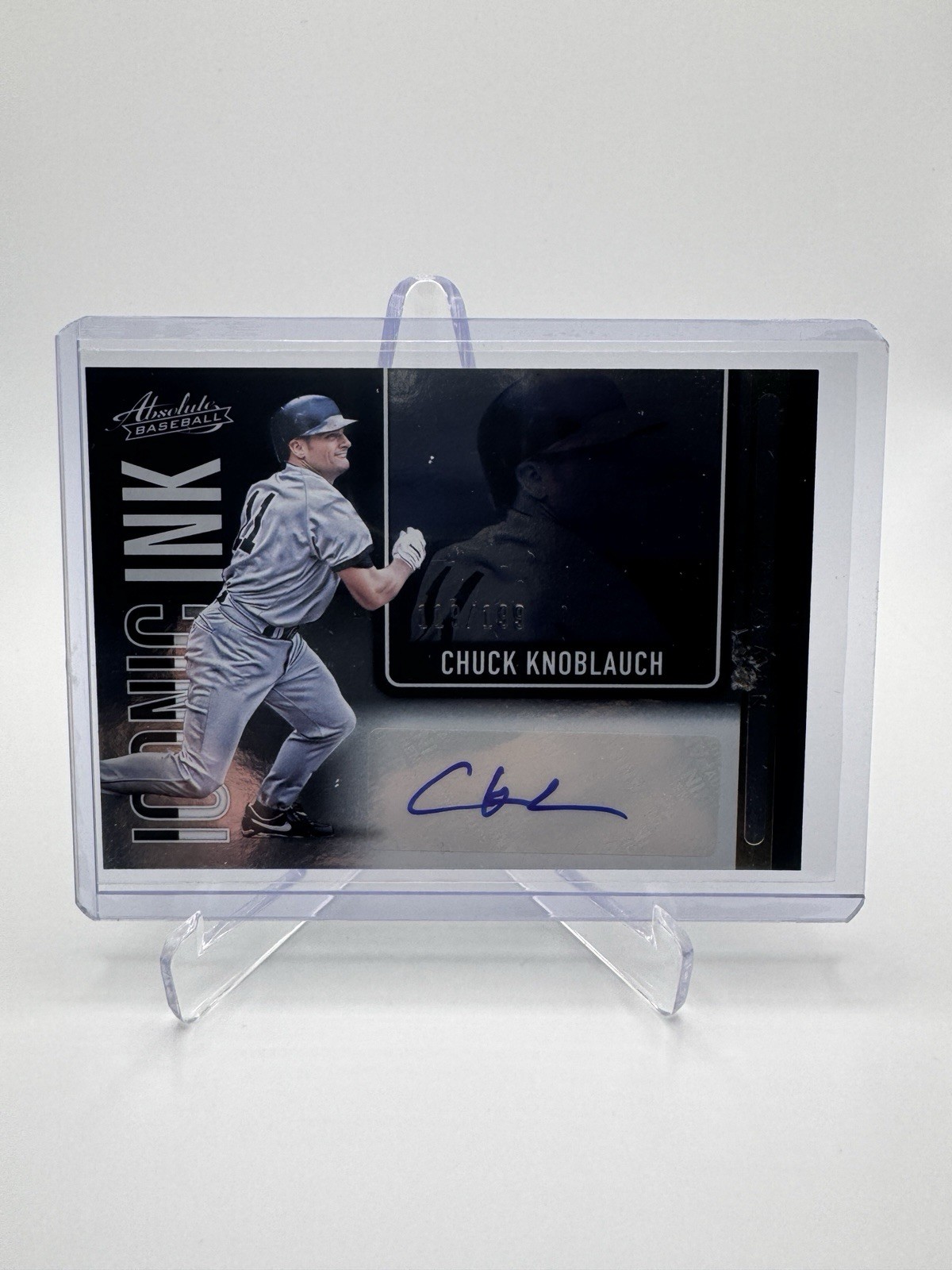 2022 Panini Absolute Iconic Ink 119/199 Chuck Knoblauch #II-CK Auto