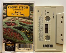 Chopin, John Browning   Chopin: Etudes Complete  Cassette Tape 1983 RCA  VG 