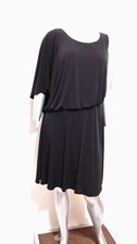 NWT JESSICA SIMPSON ONE SLEEVE DRESS Size 12W Elastic Waist Back V Neck