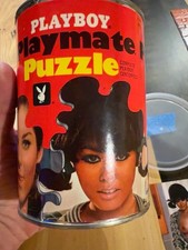 Vintage 1967 Playboy Puzzle Gwen Wong Miss April AP108 Complete Tin Poster