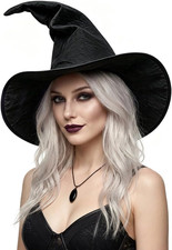Wizard Hat for Adults Halloween Witch Hat Sorcerer Costume Accessory
