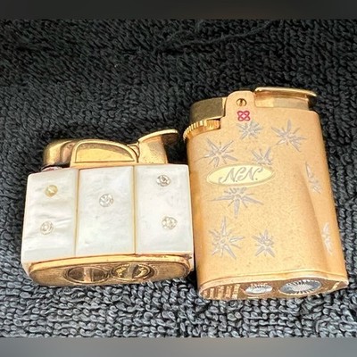 Vintage Evans & Ronson Lighter lot ENAMEL