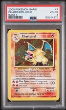 2000 POKEMON BASE SET 2 #4 CHARIZARD-HOLO PSA 4