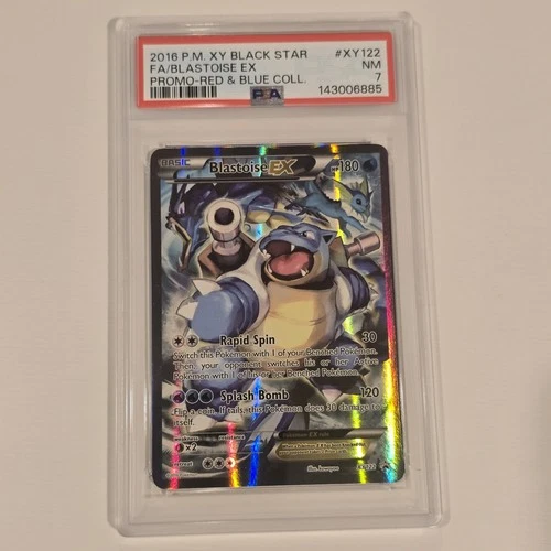 2016 Pokemon XY Black Star Promo Blastoise EX #XY122 Holo PSA 7