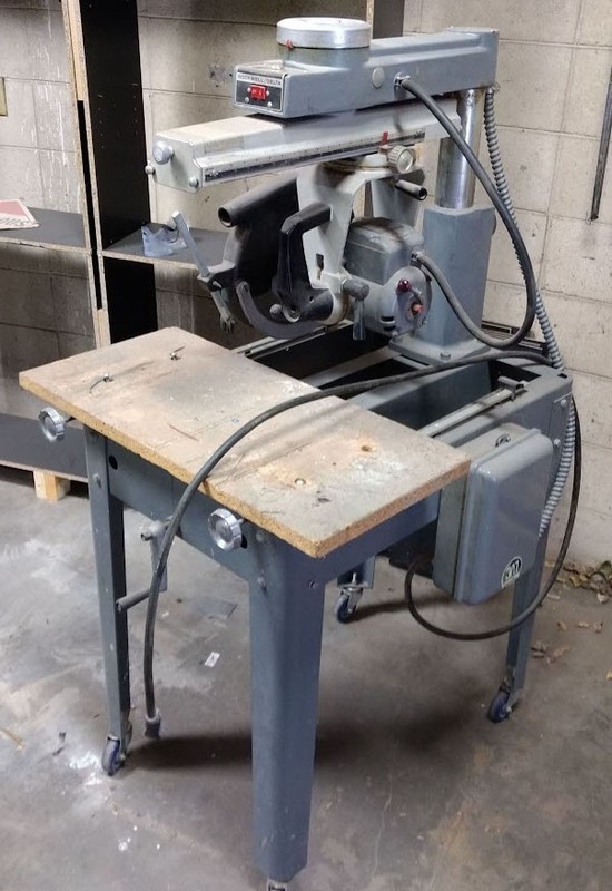 12" Turret Rockwell Delta Radial Arm Saw