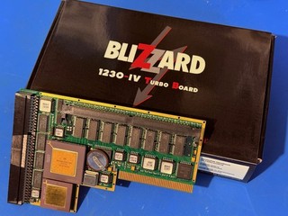 Phase 5 Blizzard 1230 IV Amiga 1200 68030/68882 50MHz Gold Top 32MB Accelerator