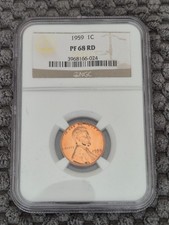 1959 Lincoln Cent 1c Ngc Pf68 Rd 1959 Lincoln Cent 1c Ngc Pf68 Rd