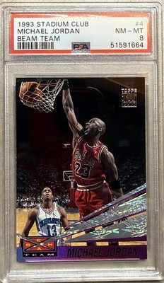 1993 Stadium Club Beam Team #4 Michael Jordan PSA 8 | eBay