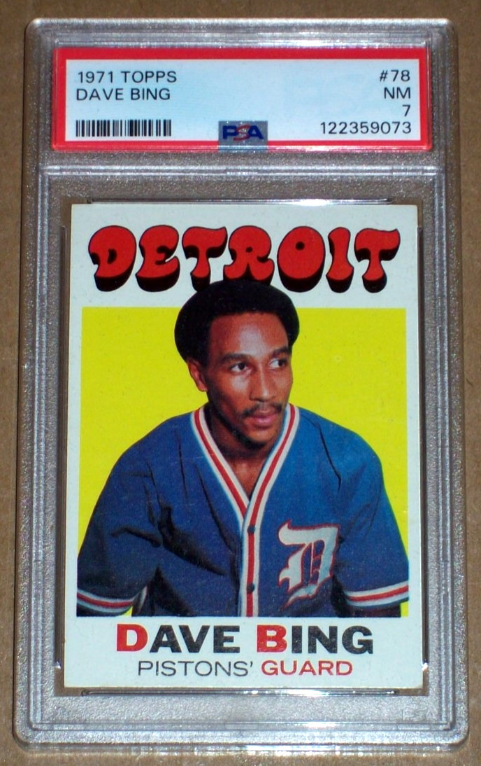 1971 Dave Bing #78 Topps PSA 7 Detroit Pistons