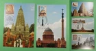 DR WHO INDIA 5 FDC MAXIMUM CARD BUILDING R63872