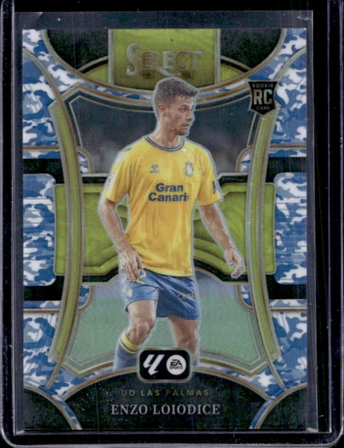 2023-24 Panini Select La Liga Enzo Loiodice RC Winter Camo Prizm Mezzanine #/99
