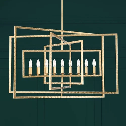 Crystorama Capri 39" Wide Antique Gold 9-Light Chandelier - Picture 1 of 7