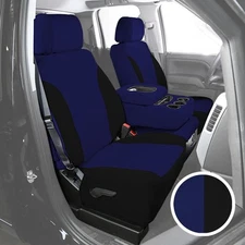 Saddleman 518467-31 NeoSupreme 2nd Row Blue w Black Custom Seat Covers
