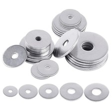 Edelstahl Unterlegscheiben M3 x 15 mm 100 St&uuml;ck flach Aluminium Schrauben