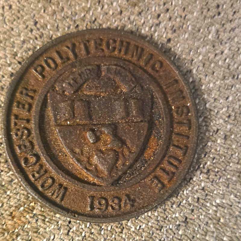 Worcester Polytechnic Institute 1934 Bronze Medal Token, Circulated