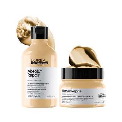 L'OREAL Professionnel Absolut Repair Shampoo 300ml & Mask 250ml Combo FREE SHIP
