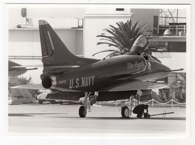 1980 US Navy Douglas A-4F Skyhawk 155029 Blue Angles at Miramar Original Photo