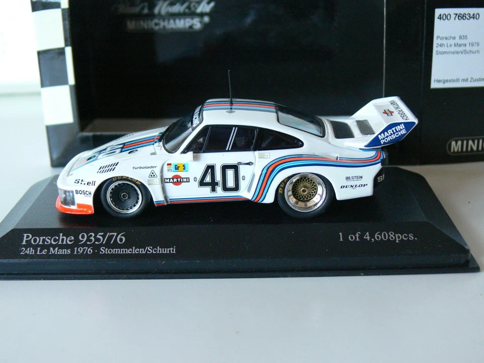 Minichamps 1:43 Porsche 935/76 #40 24 horas Le Mans 1976 edición limitada 1 de 4.608 piezas Foto 3 de 4